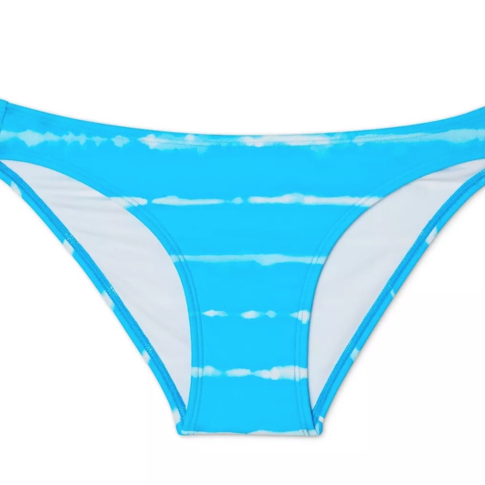 Tie die blue xhilartion bikini bottoms